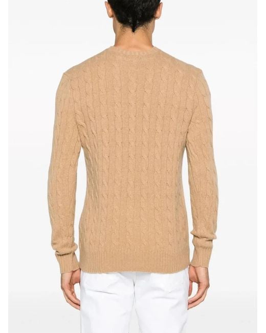 Ralph Lauren Natural Cable-Knit Wool-Cashmere Sweater for men