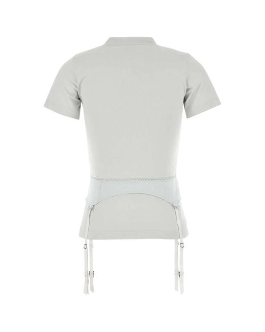 Balenciaga White Lingerie T-Shirt