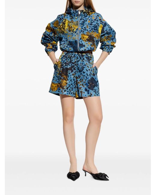 Fendi Blue Print Shorts With Spots