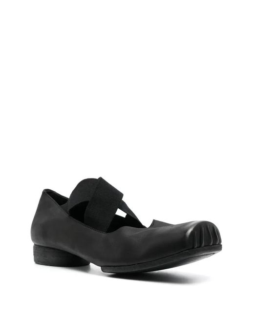 Uma Wang Black Leather Ballarinas