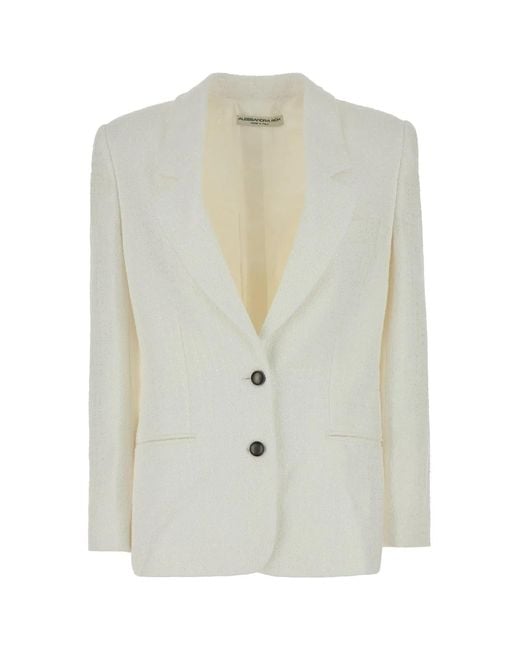 Alessandra Rich White Giacca