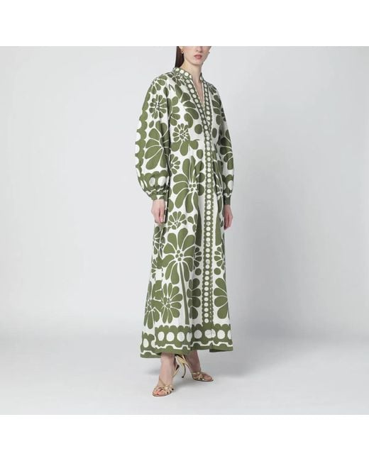 Farm Rio Green Palermo Dress With Print