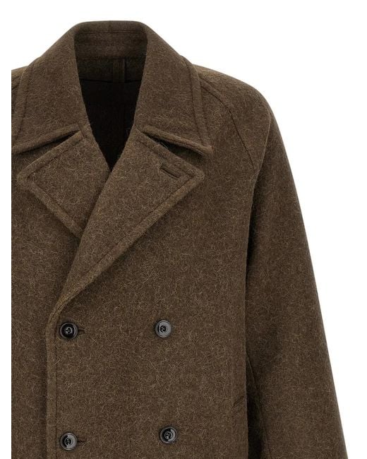Lemaire Brown 'Soft' Coat for men