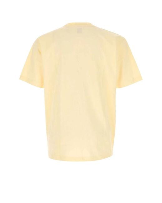 New Balance Yellow Cotton T-Shirt for men