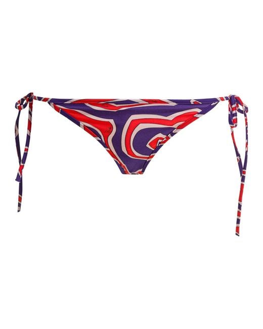 Emilio Pucci Red "Labirinto" Bikini Briefs