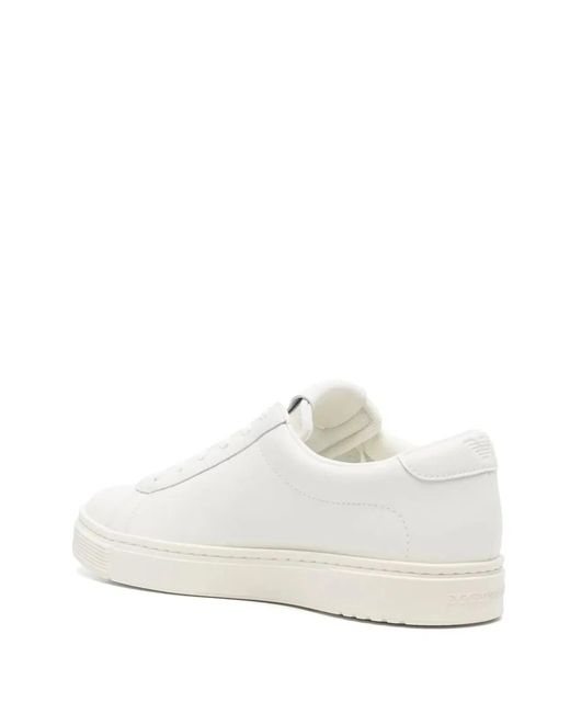 Emporio Armani White Leather Sneakers for men