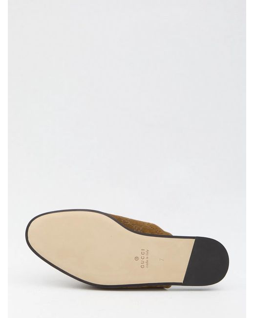 Gucci Brown Suede Slippers for men
