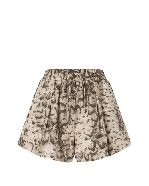 Pinko Black Cotton Shorts