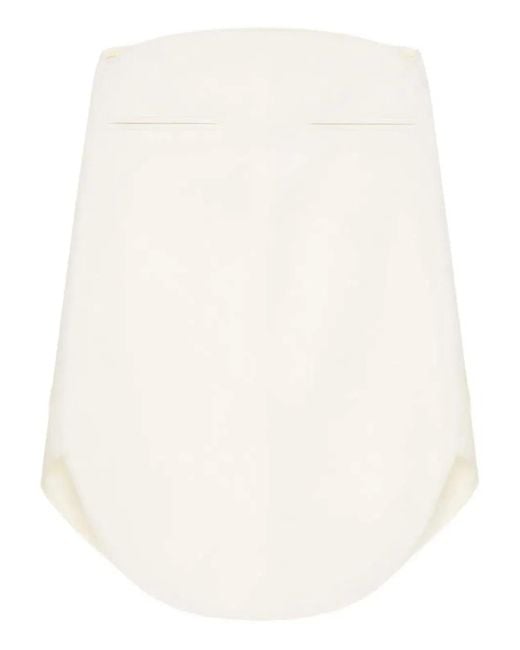 Courreges Natural Courregès High-Rise Pencil Skirt