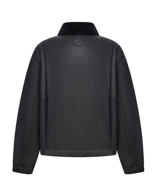 Fendi Black Sheepskin Blouson for men