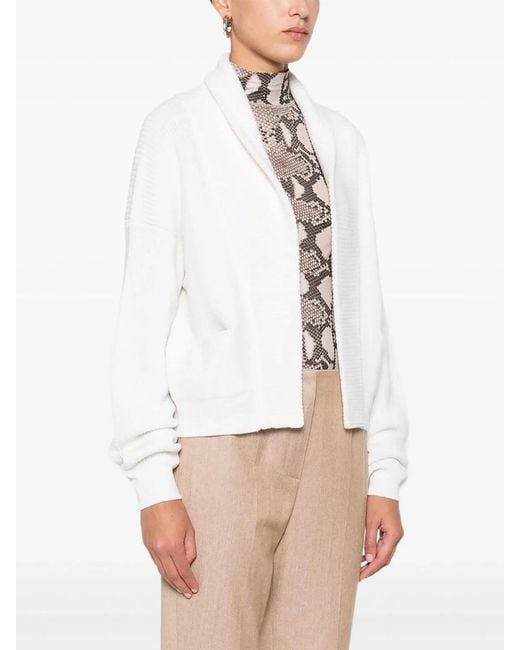 Forte_forte White Virgin Wool Elastane Outerwear