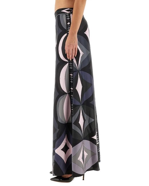 Emilio Pucci Black Pants With Necklace Print