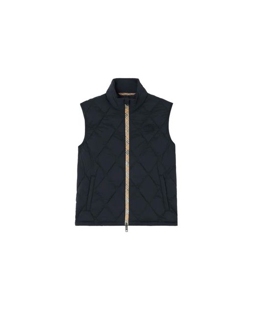 Burberry Blue Acresford Quilted Down Vest