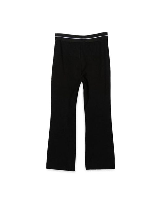 MSGM Black Milan Stitch Pants