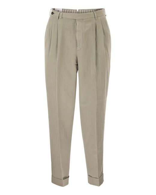 PT Torino Natural Carrot Trousers for men