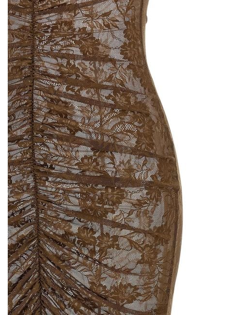Norma Kamali Brown Mermaid Dress