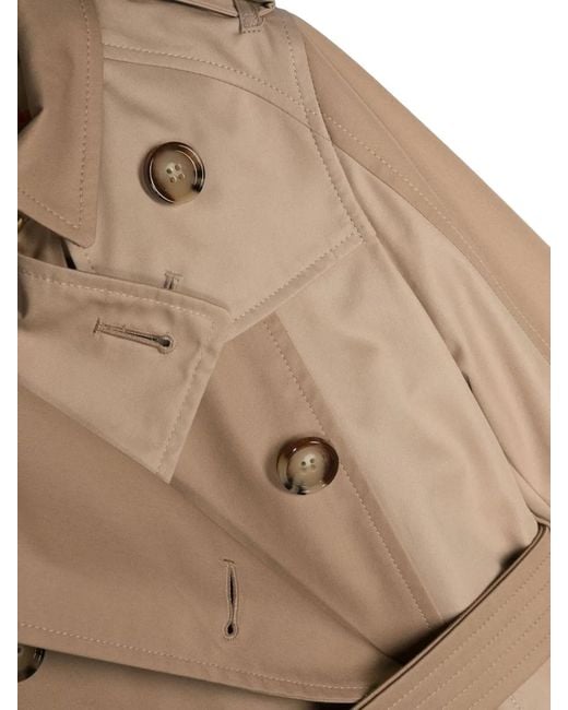 Burberry Natural Trench Coat With Anais Belt