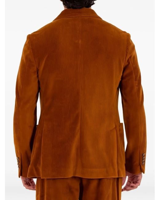 Circolo 1901 Brown Cotton Polyester Jacket for men