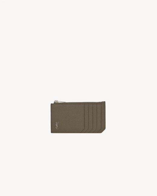 Saint Laurent Multicolor Tiny Cassandre Fragments Zipped Card Case for men