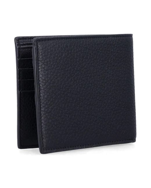 Saint Laurent Blue Tiny Cassandre East/West Wallet for men