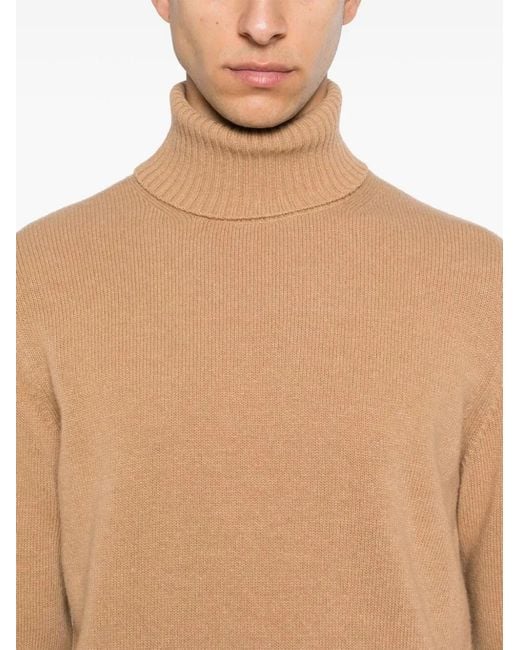 Nuur Brown Long Sleeves Turtle Neck for men