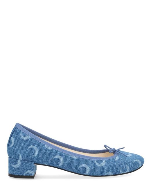MARINE SERRE Blue Camille" Ballerina