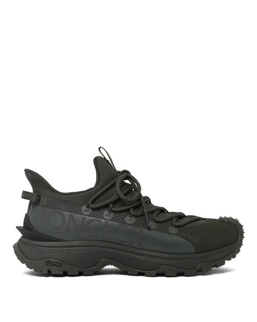 Moncler Black Polyester Elastane Sneaker for men