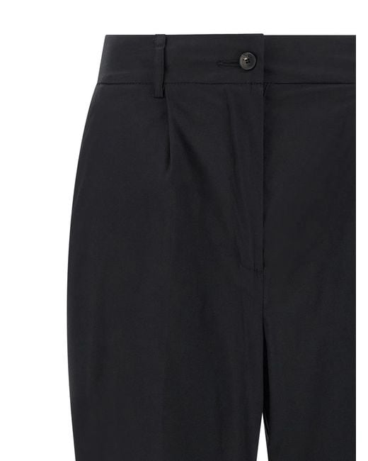 Kiton Black Poplin Pants