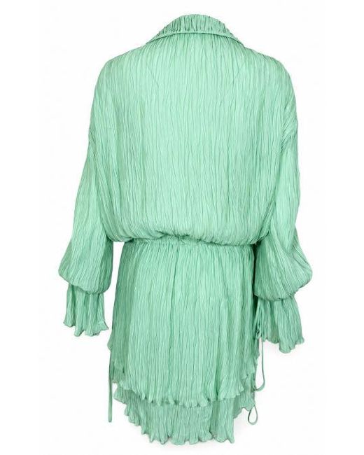 Blumarine Green Lily Viscose Dress