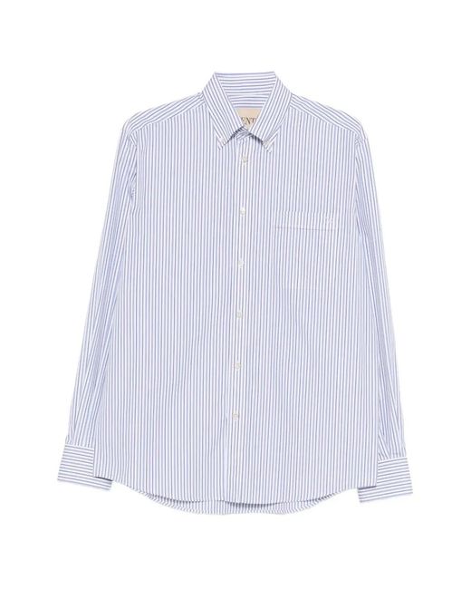 Valentino Garavani White Striped Cotton Shirt for men