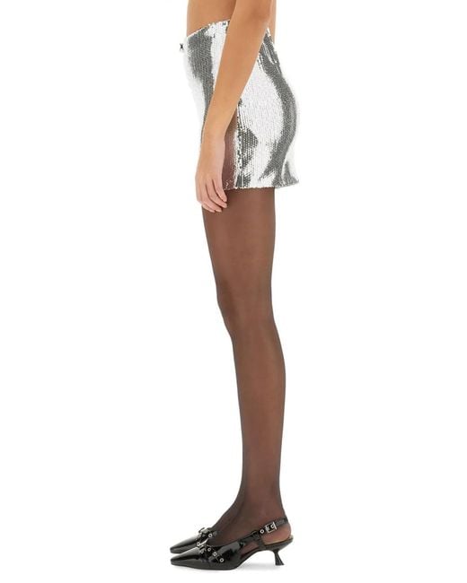 ROTATE BIRGER CHRISTENSEN Metallic Rotate Birger Christensen Mini Skirt