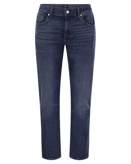 7 For All Mankind Blue Slimmy Tapered for men