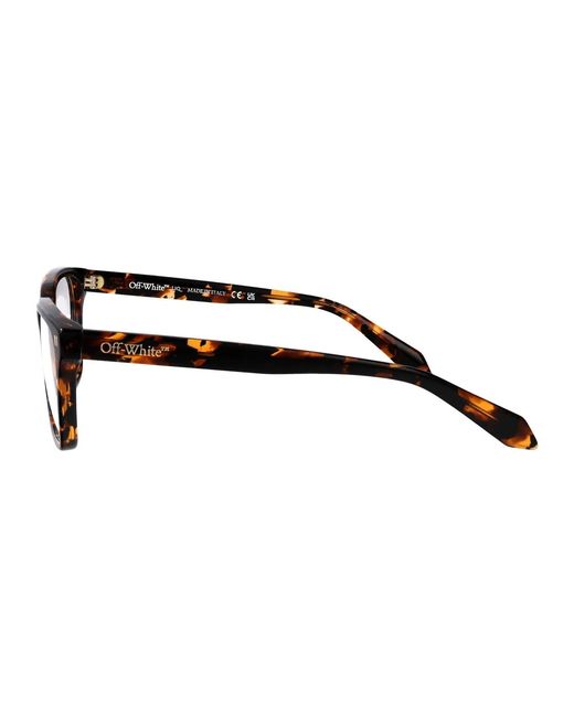 Off-White c/o Virgil Abloh Black Shiny Havana Acetate Glasses