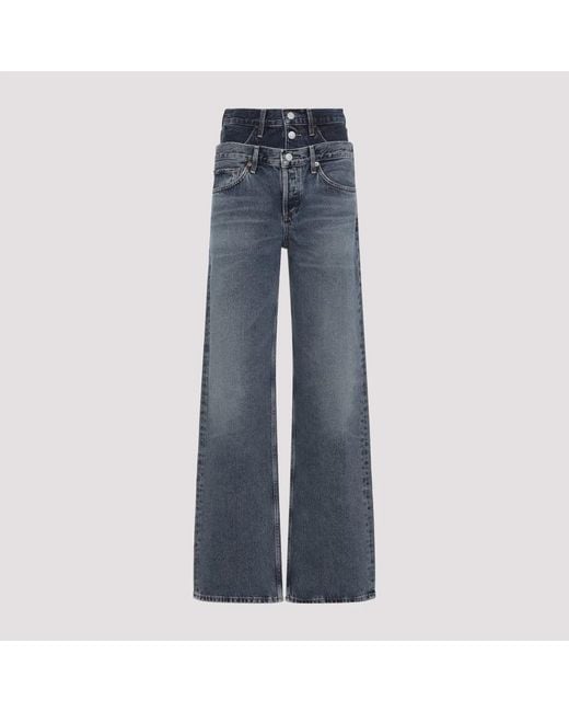 Agolde Blue Elson Cotton Jeans