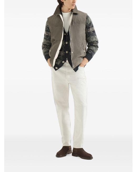 Brunello Cucinelli Black Cashmere Cardigan for men