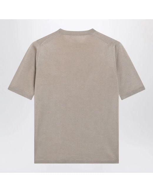 Max Mara Gray Rock Cashmere And Silk Sweater