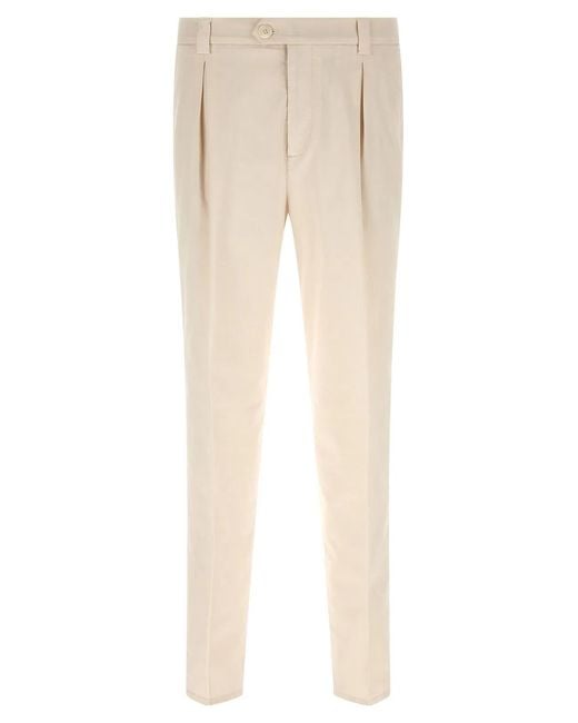 Brunello Cucinelli Natural American Pima Cotton Pants for men