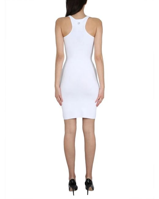 DSquared² White Dress Cut Out
