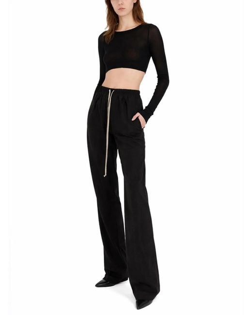 Rick Owens Black Long-Sleeved Top