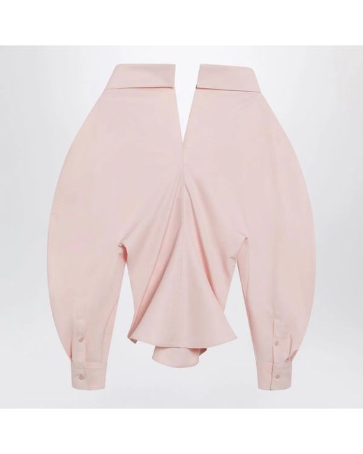 Givenchy Pink Cut-Out Poplin Shirt