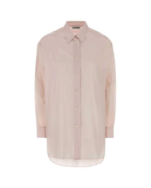 Jil Sander Pink Relaxed Solid Shirt