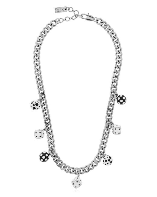 Marc Jacobs White X Derrick Adams Dice Charm Necklace
