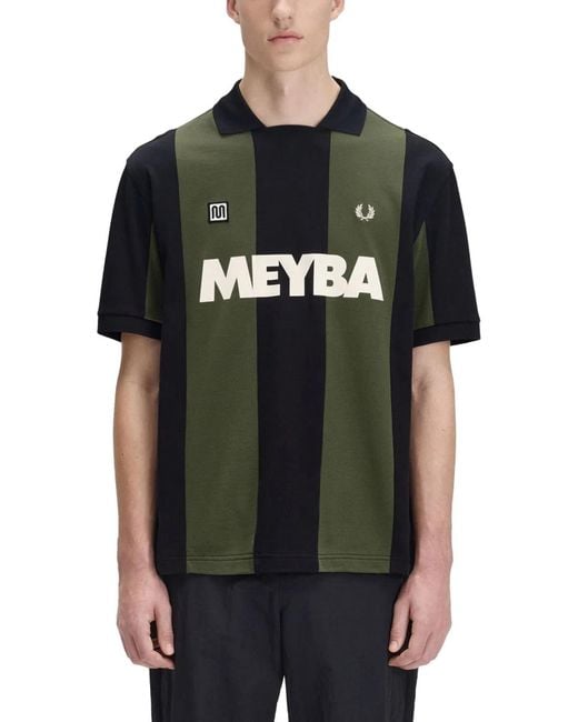 Fred Perry Black Polo Meyba Con Logo for men