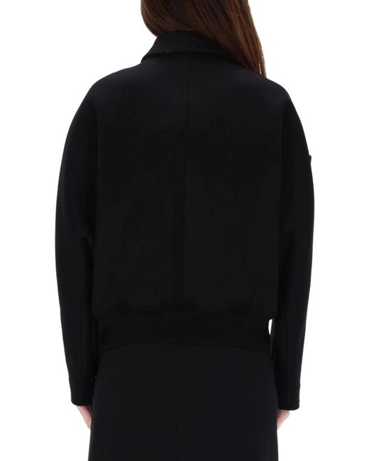 Courreges Black Courregès Wool Bomber Jacket