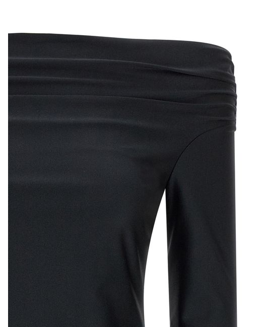 ANDAMANE Black Wallis Tops