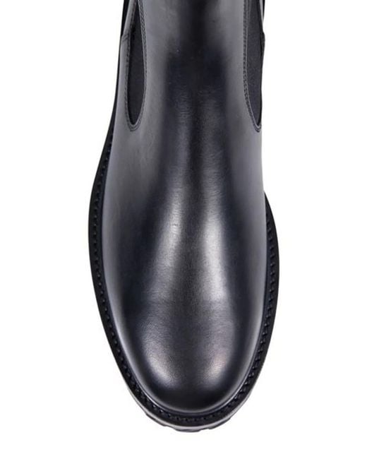 Off-White c/o Virgil Abloh Black Leather Combat Ankle Boots for men