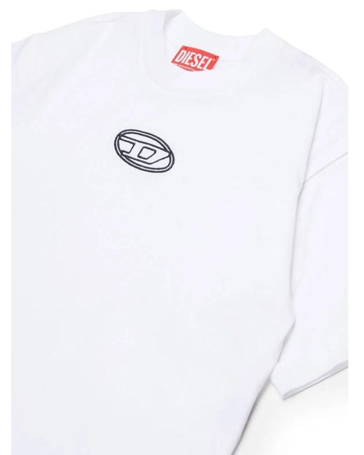 DIESEL White T-Shirt With Logo