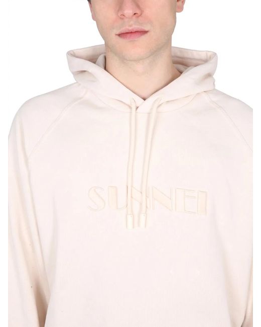 Sunnei White Hoodie for men