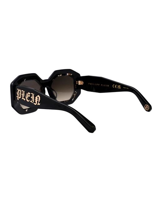 Philipp Plein Black Acetate Sunglasses