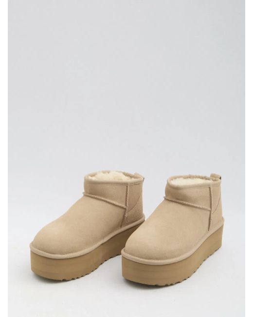 Ugg Natural Classic Ultra Mini Platform